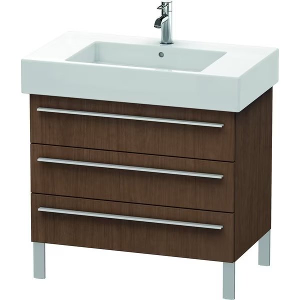 X-Large Vanity Unit American Walnu 588X800X470mm 3 Drawers For 03298, Duravit, Mfr#: XL655301313